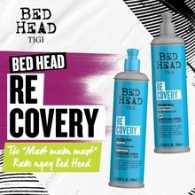 TIGI Bed Head Recovery Shampoo Shampoos & Conditioners 13.53oz/400ml Deep-Moisturizing Intensive-Repair Smooth-Shine Improves-Hair-Quality Suitable-For-Dry-Damaged-Hair Girlfriend Wife Mother Friend Boyfriend Husband Father Brother Birthday Graduation Party Travel Camping Outdoors School Campus Trip Festivals Summer Fall Autumn Summer Selections Summer Must-Haves Summer Classic Lofty Texture Effortless Elegance - Multicolor - View 3