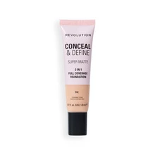 Revolution Conceal & Define Full Cover Tube Foundation F4C 23 Ml - Light Beige - View 1