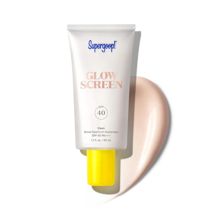Supergoop Kem chống nắng Glowscreen SPF 40 Dawn 1.7oz/50ml Ánh sáng tự nhiên Lấp lánh tinh tế Hoàn thiện như sương Làn da rạng rỡ Kết cấu nhẹ Hoàn hảo để sử dụng vào buổi sáng Bạn gái Vợ Mẹ Bạn bè Bạn trai Chồng Cha Anh trai Sinh nhật Tiệc tốt nghiệp Du lịch Cắm trại Ngoài trời Trường học Chuyến đi khuôn viên trường Lễ hội Kỷ niệm Mùa thu Mùa thu Vẻ ngoài mùa thu Độ bóng satin Làn da tươi mới và trong suốt Cảm giác kỳ nghỉ - Bình minh - Xem 1