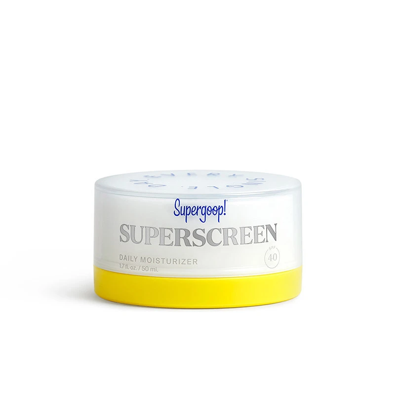Supergoop 超级保湿日霜 SPF 40 防晒霜 1.7 盎司/50 毫升 锁住水分 保湿提升 柔和光泽 舒缓配方 适合女朋友 妻子 母亲 朋友 男朋友 丈夫 父亲 兄弟 生日 毕业派对 旅行 露营 户外 学校 校园旅行 节日 周年纪念 秋季 秋季外观清爽透亮的肌肤 轻盈舒适 高级质地 - 彩色 - 查看 1