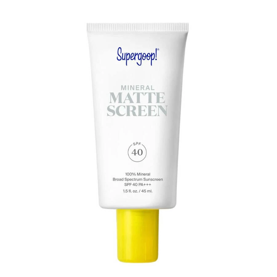 Supergoop 矿物哑光防晒霜 SPF 40 1.5 盎司/45 毫升 防油哑光外观 完美肌肤 珊瑚礁毛孔模糊 女朋友 妻子 母亲 朋友 男朋友 丈夫 父亲 兄弟 生日 毕业派对 旅行 露营 户外 学校 校园旅行 节日 周年纪念 秋季 秋季外观 少即是多 朴素 现代优雅 轻松舒适 - 彩色 - 查看 1