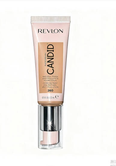 Revlon PhotoReady Candid Natural Finish Foundation 260 Chai 0.75oz/22ml Birthday Graduation Party Travel Camping Outdoors School Campus Trip Festivals Anniversary Office Winter Christmas Special Occasions, Party