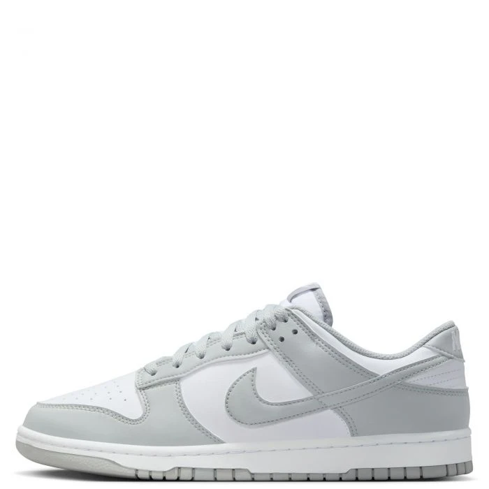 Nike Dunk Low 女款休闲鞋,轻盈缓震,透气舒适,厚底设计,饰有品牌标志,亲肤百搭,适合日常穿着、健身通勤、下班后休闲旅行、约会等场合,白色 HF5441-105 - 白色/灰色 - 查看 1