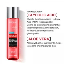 L'Oreal Revitalift Derm Intensives 5% 纯乙醇酸去角质爽肤水 6 盎司/180 毫升 无香型 温和去角质 去除死皮 改善肤质 均匀肤色 减少细纹 女朋友 妻子 母亲 朋友 生日 毕业派对 旅行 露营 户外 学校 校园旅行 节日 周年纪念 秋季 秋季造型 欧莱雅 休闲风格 办公室造型 轻松优雅 - 彩色 - 查看 3