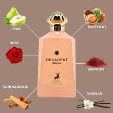Maison Alhambra Nước hoa Decadent Dream Eau De Parfum dạng xịt, unisex, EDP, 3.4oz/100ml, hương hổ phách và hoa. Thích hợp cho bạn gái, vợ, mẹ, bạn bè, người yêu, chồng, cha, anh trai, sinh nhật, tốt nghiệp, tiệc tùng, du lịch, cắm trại, hoạt động ngoài trời, trường học, chuyến đi dã ngoại, lễ hội, kỷ niệm, văn phòng, mùa đông, Giáng sinh, các dịp đặc biệt, tiệc tùng. - EDP - Xem 3