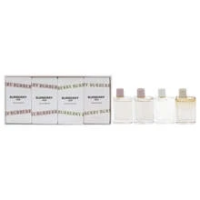 Burberry 女士四件套礼盒（0.16盎司淡香水*2+0.16盎司淡香水+0.16盎司伦敦梦淡香水）迷你装 0.16盎司/5毫升*4 - EDP 4件迷你套裝 - 查看 4
