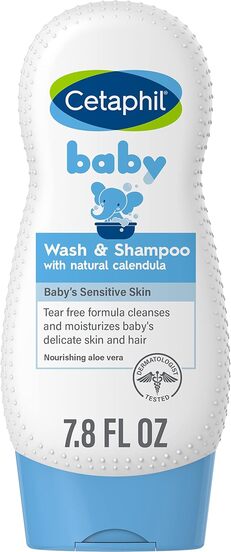Cetaphil Baby Essentials Baby Body Wash And Shampoo 7.8oz/230ml With Organic Calendula Girlfriend Wife Mother Friend Boyfriend Husband Father Brother Birthday Graduation Party Travel Camping Outdoors School Campus Trip Festivals Anniversary Office Fall Autumn Christmas Fall Looks