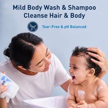 CeraVe Baby Wash & Shampoo 16oz/473ml – Tear-Free Formula, Fragrance-Free, , 3 Essential Ceramides & Vitamin E, Pediatric Dermatologist Developed, Ideal For Sensitive Skin, Eczema Association Accepted - Multicolor - View 2