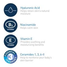 CeraVe Baby Moisturizing Lotion 16oz/473ml,8oz/237ml – Formulated With 3 Essential Ceramides And Vitamin E, Skin Barrier Support For Infants And Toddlers, Fragrance Free, Dye Free, Eczema Association Accepted, Daily Hydration For Sensitive Skin - Multicolor - View 3