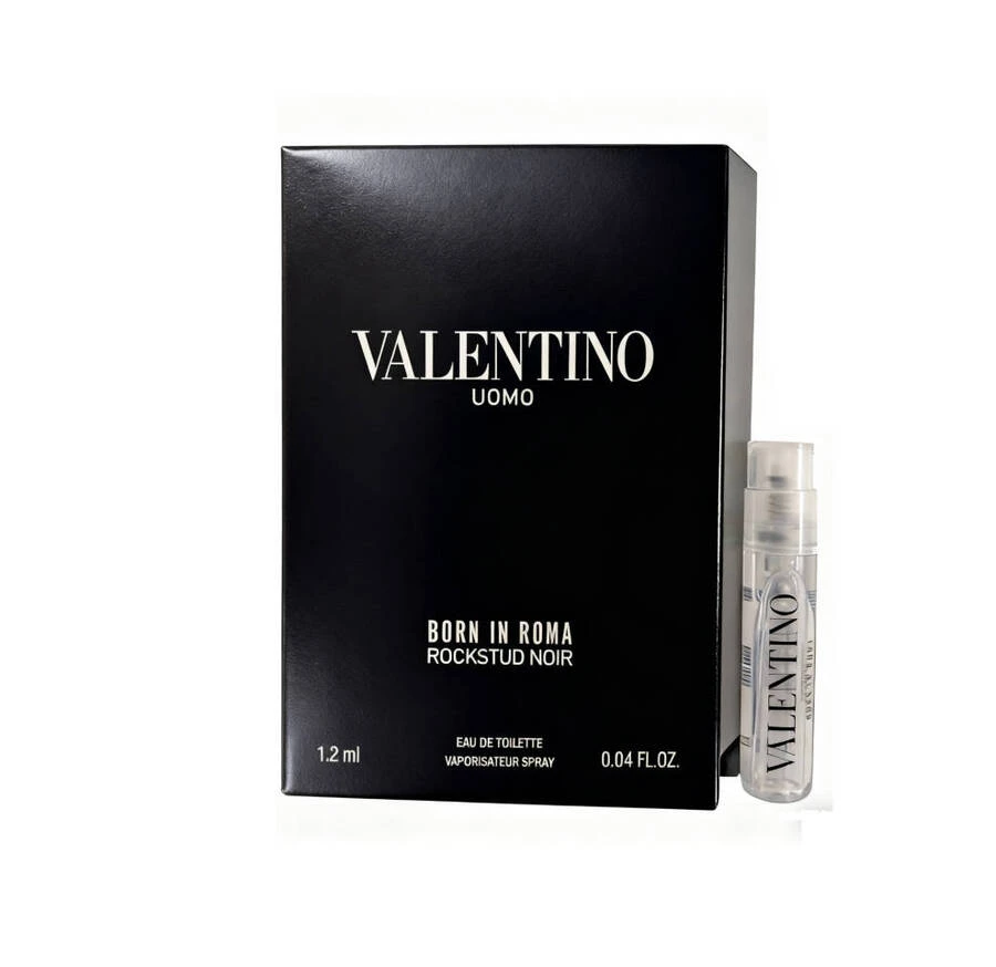 Valentino Uomo Born In Roma Rockstud Noir Eau De Toilette Spray For Men EDT Sample 0.04oz/1.2ml - Perfume For Long Lasting Suitable For Birthday, Office, Gift, Daily Use - EDT - View 1