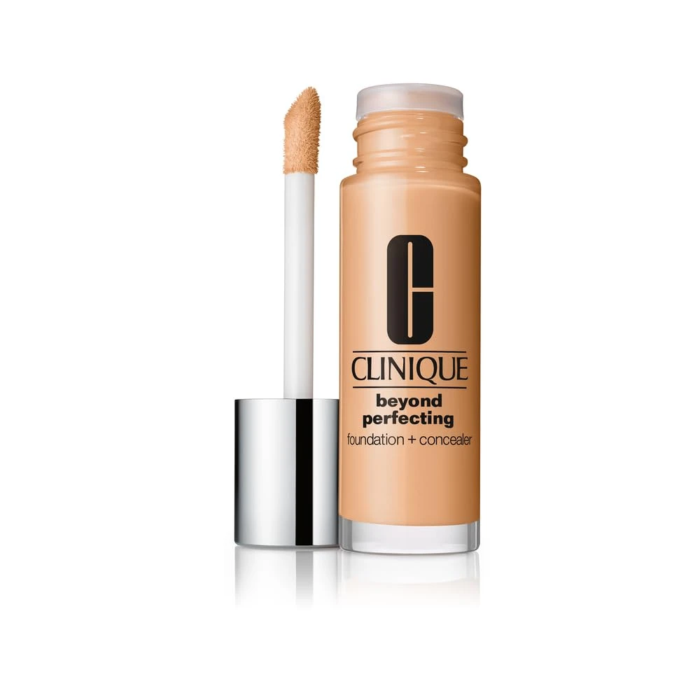 Clinique Beyond Perfecting Foundation + Concealer WN 48 Oat Makeup Foundation 1oz/30ml Full Coverage, Lightweight & Long-Lasting, For Sensitive Skin, Flawless Natural Finish, Ideal For Daily Wear, Parties & Professional Use - WN 48 Oat - View 1