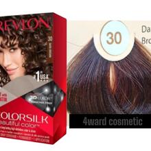 Revlon ColorSilk 含修复复合物永久染发剂 30 深棕色 4.4 盎司/130 毫升 - 30 Dark Brown - 查看 2