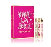 Juicy Couture Bộ 3 chai nước hoa mini Viva La Juicy dành cho nữ (Viva La Juicy 0.33oz + Viva La Juicy Sucré 0.33oz + Viva La Juicy Gold Couture 0.33oz) EDP, hộp quà tặng nước hoa 0.33oz/10ml*3. Hương quýt, hoa dành dành & caramel, hương hoa ngọt ngào. Thích hợp làm quà tặng cho bạn gái, vợ, mẹ, bạn bè, sinh nhật, tốt nghiệp, tiệc tùng, du lịch, cắm trại, hoạt động ngoài trời, trường học, chuyến đi dã ngoại, lễ hội, kỷ niệm, văn phòng, mùa đông, Giáng sinh, các dịp đặc biệt, tiệc tùng. - nhiều mùi hương - Xem 1
