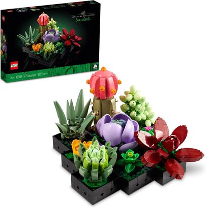 LEGO Botanical Collection Succulents 10309 – Buildable Succulent Plant Models, Decorative Display Set, Creative Gift For Adults And Kids Ages 18+, Musical/Wedding Season Gift