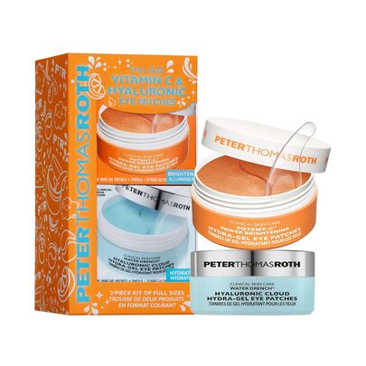 Peter Thomas Roth Full-Size Vitamin C & Hyaluronic Acid Eye Patches 2 Pcs Set (Potent-C Power Brightening Hydra 30 Pairs+Water Drench Hyaluronic Cloud Hydra 30 Pairs) Gift Box, Kits 30 Pairs*2 Hydrating Girlfriend Wife Mother
Friend Boyfriend Husband Father Brother Birthday Graduation Party Travel Camping Outdoors School Campus Trip Festivals Anniversary Office Winter Christmas Special Occasions, Party