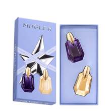 Mugler Alien 女士迷你香水套装（Alien 0.2盎司+Alien Goddess 0.2盎司）EDP香水礼盒套装，0.2盎司/6毫升*2，花香调，适合送给女友、妻子、母亲、朋友，生日、毕业派对、旅行、露营、户外活动、校园旅行、节日、周年纪念、办公室、冬季、圣诞节等特殊场合。 - 多樣化香型 - 查看 1