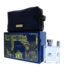 Versace 男士三件套（淡香水 3.4 盎司 + 0.34 盎司 + 收纳袋）3.4 盎司/100 毫升 + 0.34 盎司/10 毫升 + 收纳袋 - EDT 3件套裝 - 查看 2