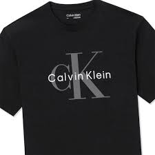 Calvin Klein 短袖图案圆领衫 4 黑色 - 黑色 - 查看 3