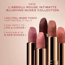 Lancôme Son lì L'Absolu Rouge Intimatte Soft Matte Lipstick 215 First Kiss 0.12oz/3.4g - 215 First Kiss - Xem 5