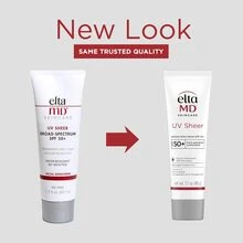 EltaMD UV Sheer 防水防晒霜 SPF 50+ 48克/1.7盎司，不泛白，适用于面部和身体，含氧化锌。适合送给女朋友、妻子、母亲、朋友、男朋友、丈夫、父亲、兄弟，用于生日、毕业聚会、旅行、露营、户外活动、校园旅行、节日、周年纪念、办公室、冬季、圣诞节等特殊场合。 - 彩色 - 查看 6