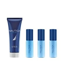 Nautica 4 Pcs Set For Men (EDT 7ml*3+Shower Gel 75ml) Mini Set 0.23oz/7ml*3+2.5oz/75ml – Fragrance Gift Set, Long-Lasting Fragrance, For Men, Aquatic, Ocean Blue, Suitable For Travel - Multicolor - View 2