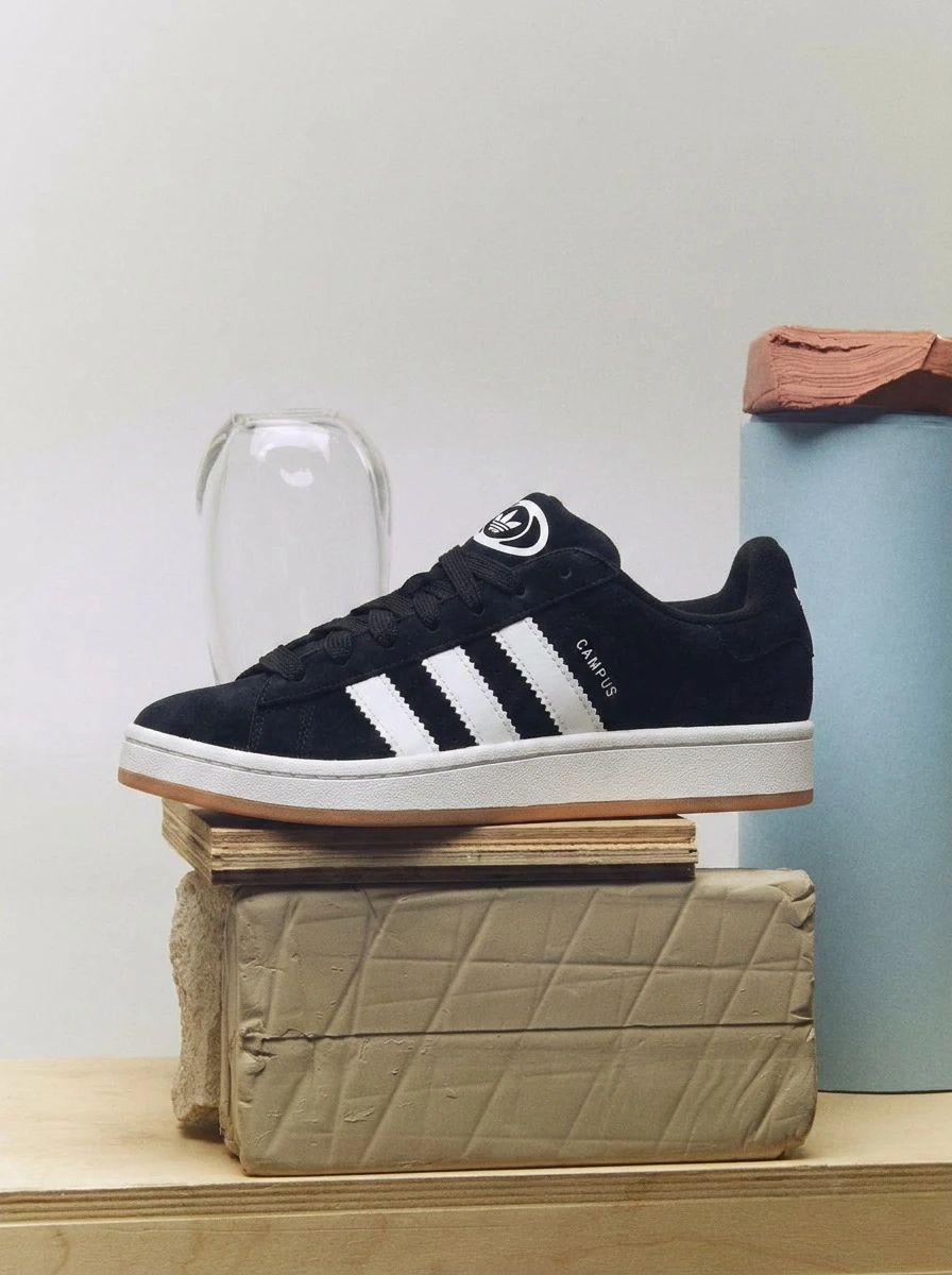 Adidas 校园 00 年代鞋款 - 黑白 - 查看 1