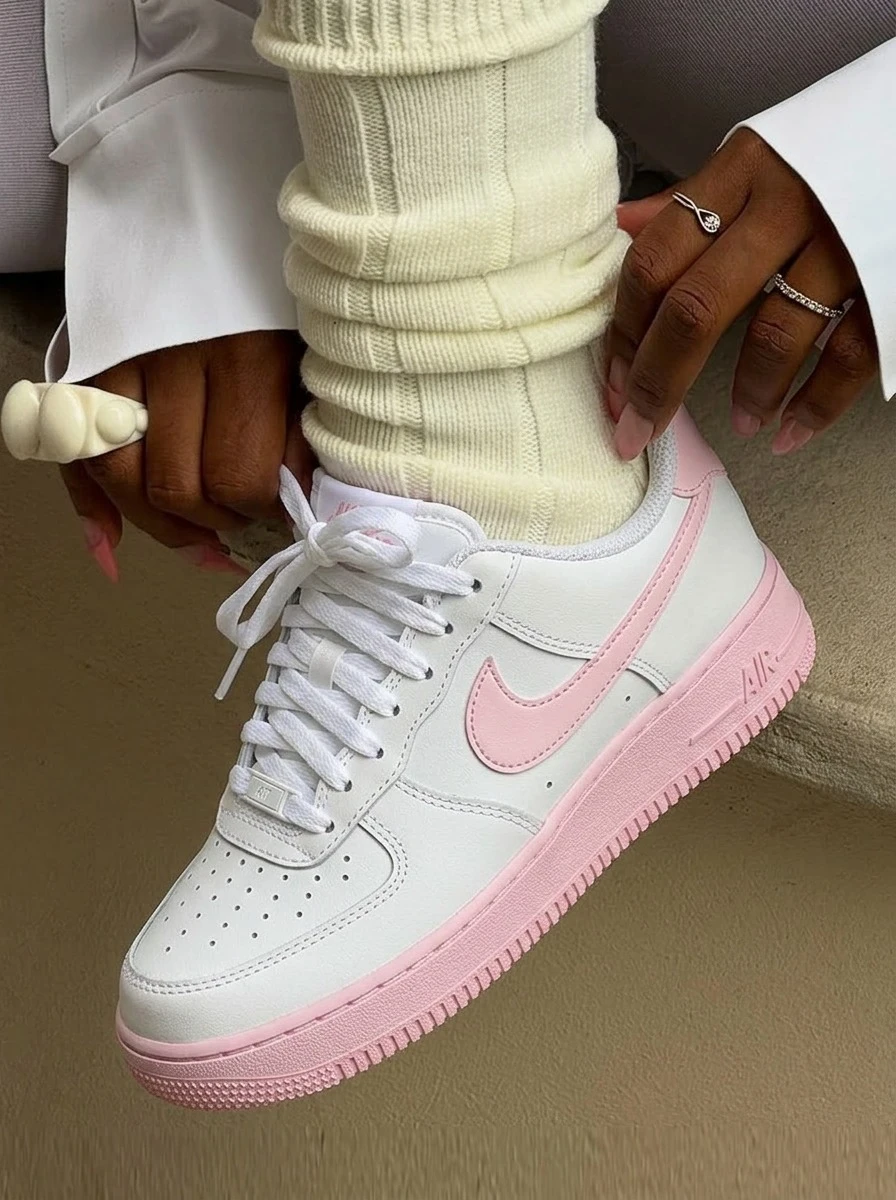 Nike Cortez 'Trắng Đen' (GS) - hồng - Xem 1