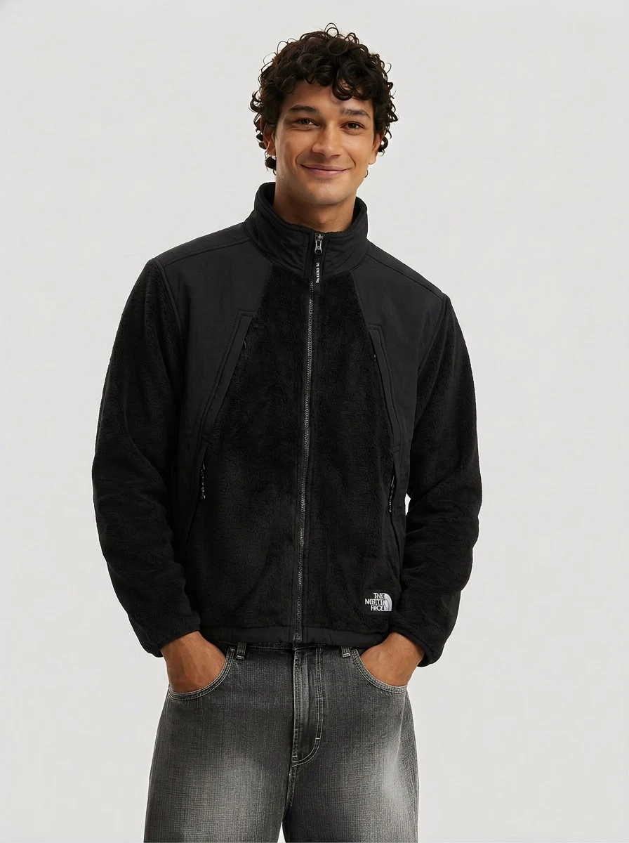 The North Face 2000 Polar Sun 抓绒外套,NF0A88XPJK3,(TNF 黑色)L 码 - 新海軍 - 查看 1