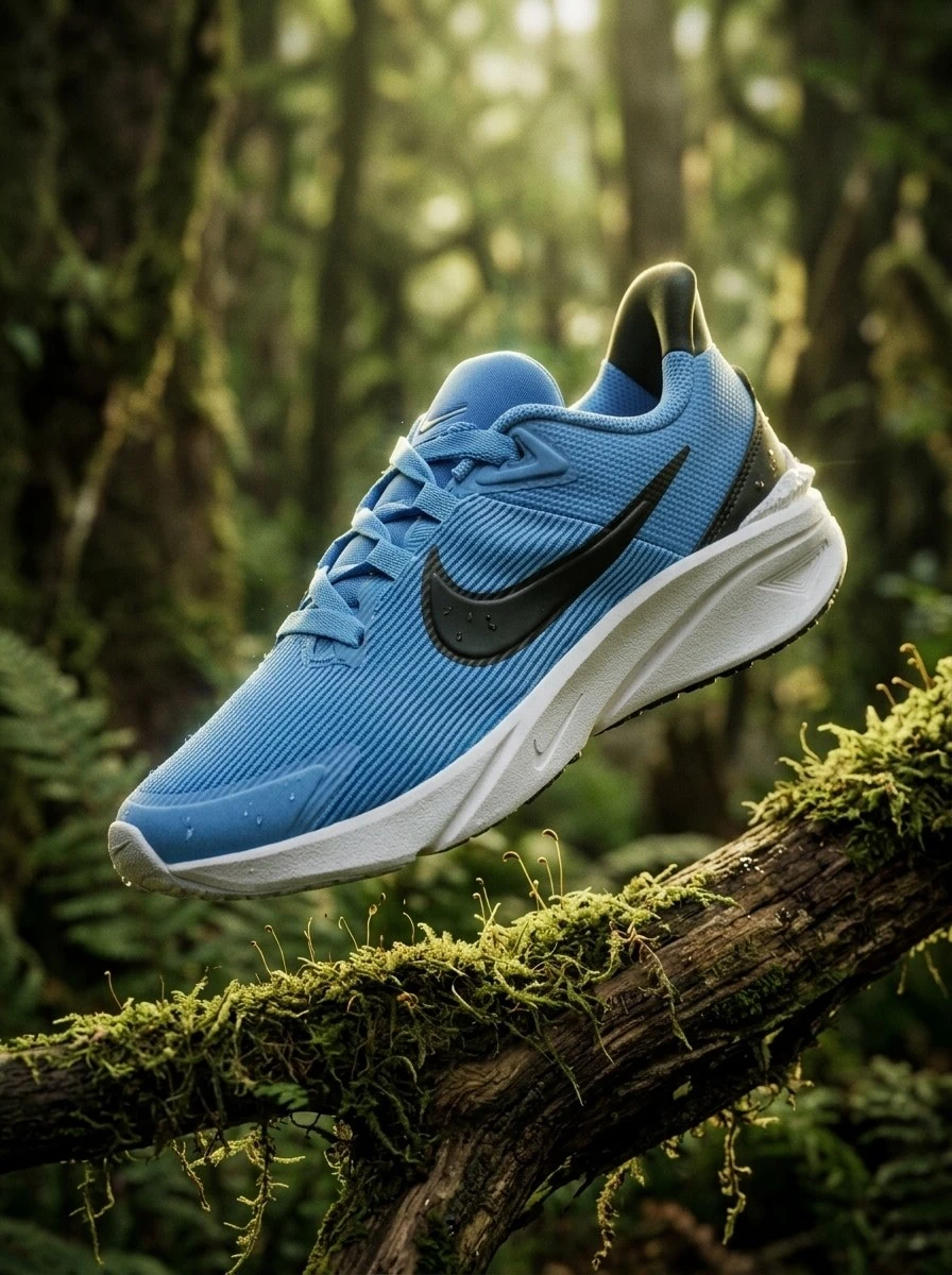 NIKE STAR RUNNER 4 NN GS - 藍色 - 查看 1