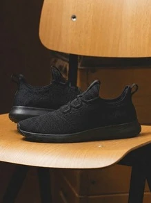 Adidas Cloudfoam Pure 2.0 女款运动鞋 透气吸汗 轻便 弹性好 结实百搭 易洗快干 日常上学运动户外 黑色 H04754 - 黑色 - 查看 1