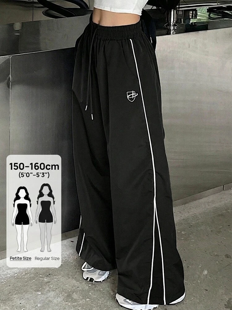 Women's Casual Loose Wide Leg Pants Petite