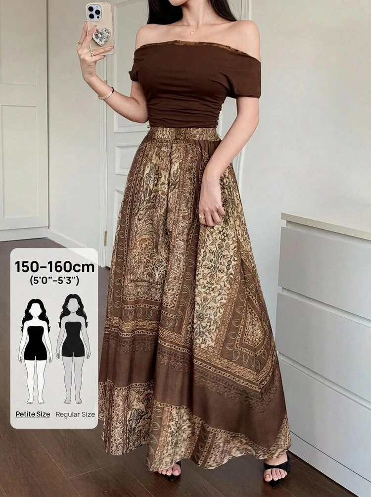 Women's Off Shoulder Korean Style Splicing Elegant 2 Pieces Set Summer Lounge Sets For Women Petite