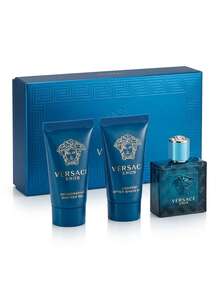 Versace Eros 3 Pcs Gift Set (0.17oz EDP+0.8oz Shower Gel+0.8oz Body Lotion) For Men Mini Set 0.17oz/5ml+0.8oz/25ml*2 - Perfume For Long Lasting Suitable For Birthday, Office, Gift, Daily Use - EDP 3 Pcs Mini Set - View 5