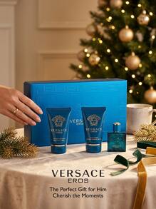 Versace Eros 3 Pcs Gift Set (0.17oz EDP+0.8oz Shower Gel+0.8oz Body Lotion) For Men Mini Set 0.17oz/5ml+0.8oz/25ml*2 - Perfume For Long Lasting Suitable For Birthday, Office, Gift, Daily Use - EDP 3 Pcs Mini Set - View 4