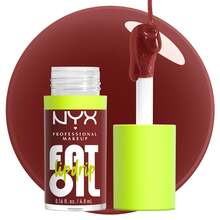 NYX Fat Oil Lip Drip 14 Inside Scoop 0.16oz/4.8ml 高光澤亮面唇蜜，保濕角鯊烷配方，不黏膩有色唇釉，灰玫瑰紫色，適合日常穿搭與疊擦 - Inside Scoop (FOLD14) - 查看 3