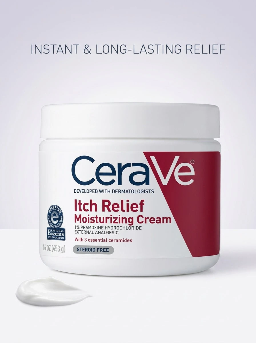 Cerave 止痒保湿霜 12 盎司 12 盎司/340 克 - 彩色 - 查看 1