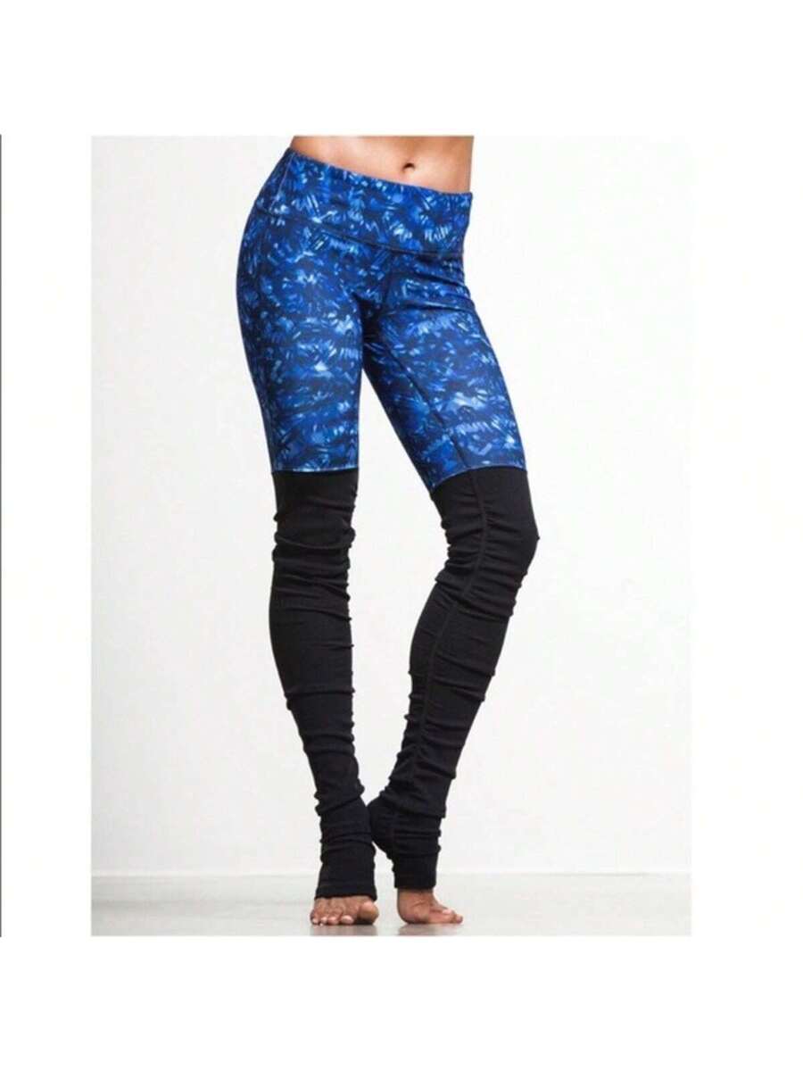 Alo Yoga Airbrush High-Waist Highlight Goddess Legging W6386SR - KALEIDOSCOPEPRINTBLK - 黑色 - 查看 1
