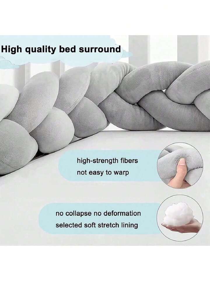 Upgraded Multi Function Tie Pillow Thickened Four Strand Braided Ball Pillow Blue 78 Inches p 55757294
