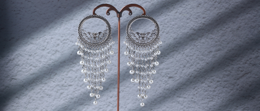 FANYINAN Long Tassel Pearl Earrings 2022 New Luxury Vintage Dangle Earrings For Women p 58775872
