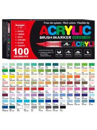 168 120 100 72 60 48 36 24 12 Colors Alcohol Based Acrylic Paint Markers Suitable For Sketching Coloring Painting On Art Crafts Metal Ceramic Glass Pumpkins For Holidays Like Christmas New Year Easter Halloween Back To School p 47731481