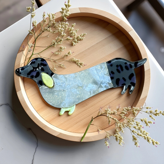 1pc Handmade Acrylic Cute Cartoon Puppy Dog Brooch Adorable Pet Wearing Colorful Clothes Pin Suitable As Birthday Gift For Friends p 58342265