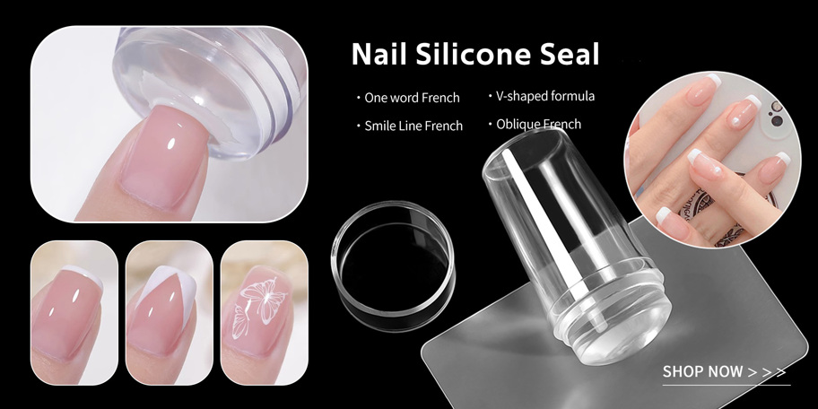 LYTTOA French Nail Art Stamping Silicone Stamper Cap Transparent Head With Scraper Transfer Printing Tools Nail Supplies Nail Tools Nail Art Tools Back To School Nails Nail Tools For Press On Nails p 51295991