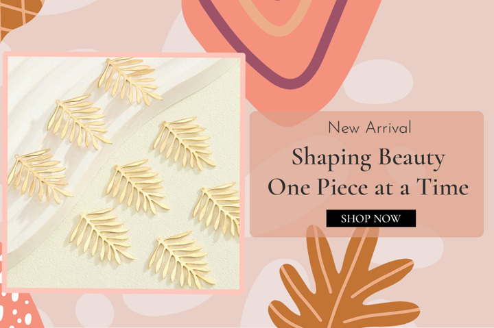 8pcs Leaf Charm Earring Accessories p 60381958