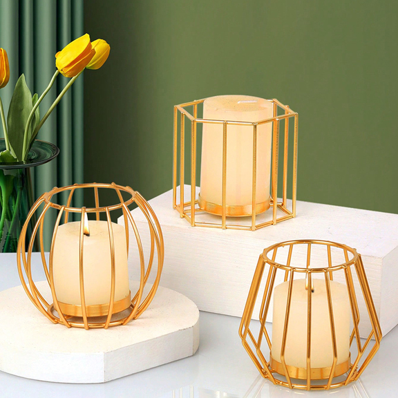1pc 3pcs Modern Minimalist Candlestick Restaurant Table Decoration Home Decoration Candlelight Dinner Wedding Decoration Office Desktop Decoration Candlelight Dinner Room Atmosphere p 51201225