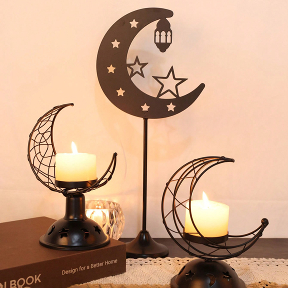 1pc Artistic Candlestick Candlestick Ideal For Home Aesthetics Suitable For Tabletop Decor Kitchen Decor Dating Atmosphere Decoration Star Moon Lantern Gifts Birthday Graduation E I D p 51940332
