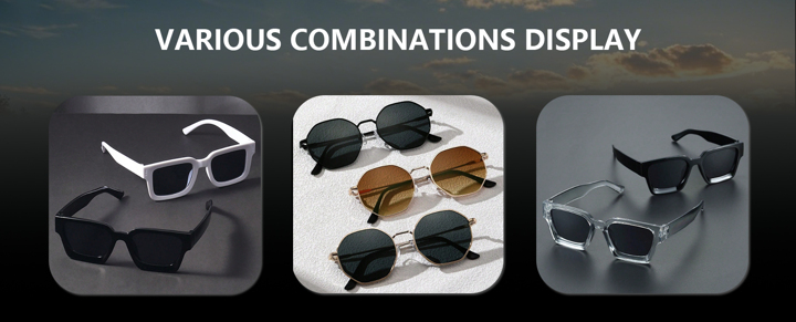 3pcs Copper Geometric Full Frame Modern Simple Style Men Glasses Combination For Summer Daily Life Outdoor Casual Activities Musical Festival Appointment Outfits For Summer Beach Vacation Outdoor Travel p 58294128
