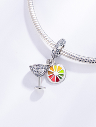 1pc Casual Pendant Set Lemon Cocktail Glass Plane Globe Travel Tragic Clown Mysterious Black Cat Bone Easter Bunny Carrot Angel Wing Feather p 62814578