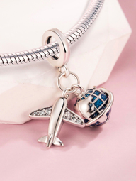 1pc Casual Pendant Set Lemon Cocktail Glass Plane Globe Travel Tragic Clown Mysterious Black Cat Bone Easter Bunny Carrot Angel Wing Feather p 62814578