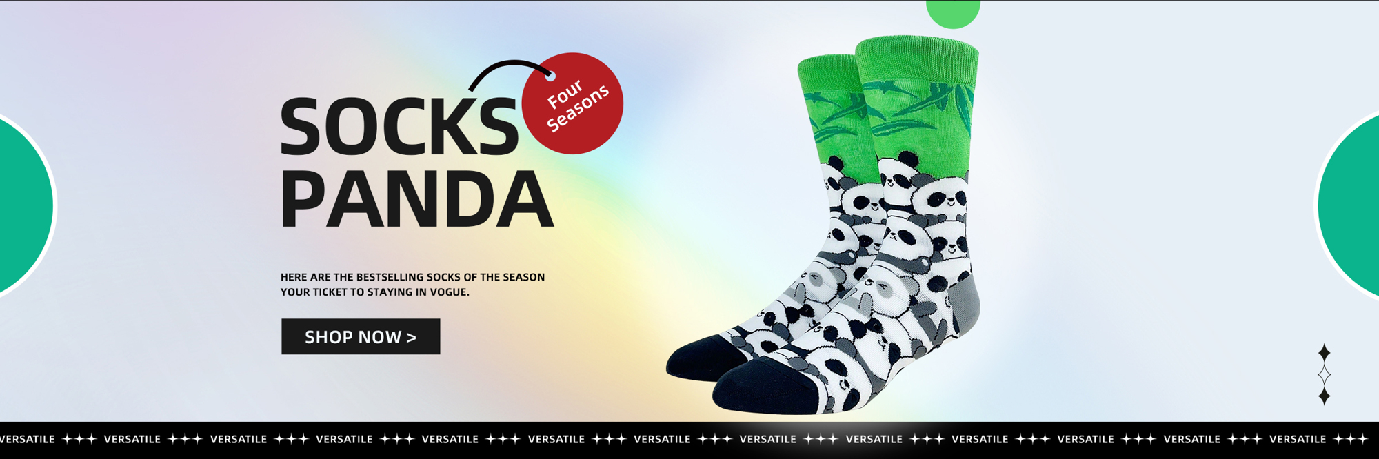 1 Pair Unisex Cartoon Panda Design Socks Sports Outdoor Couples Socks All Seasons p 67380857