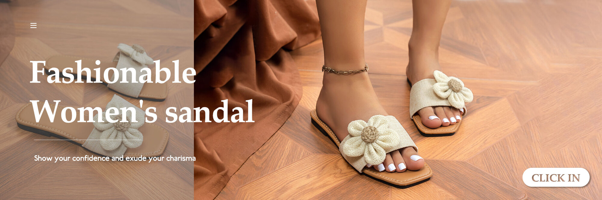 Square Toe Floral Flat Sandals For Women Soft Bottom Slip On Sandals Fresh Mori Style Summer Vacation Shoes p 57309582